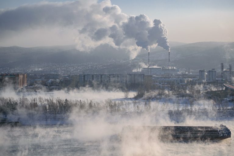 Describe a place you visited and the air was polluted